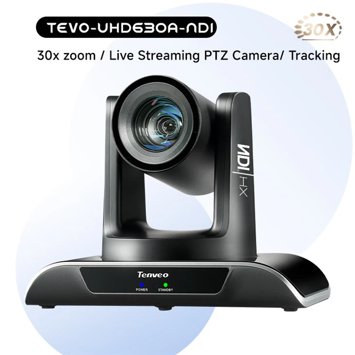 Kamera Siaran Langsung Zoom Optik 30X dengan NDI TEVO-VHD30N-NDI